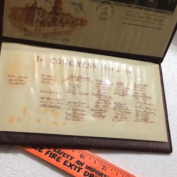 Commemorative stamp, 1976, bicentennial first day issue - Picture 3 of 7